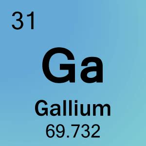Gallium Facts (Atomic Number 31 or Ga) .